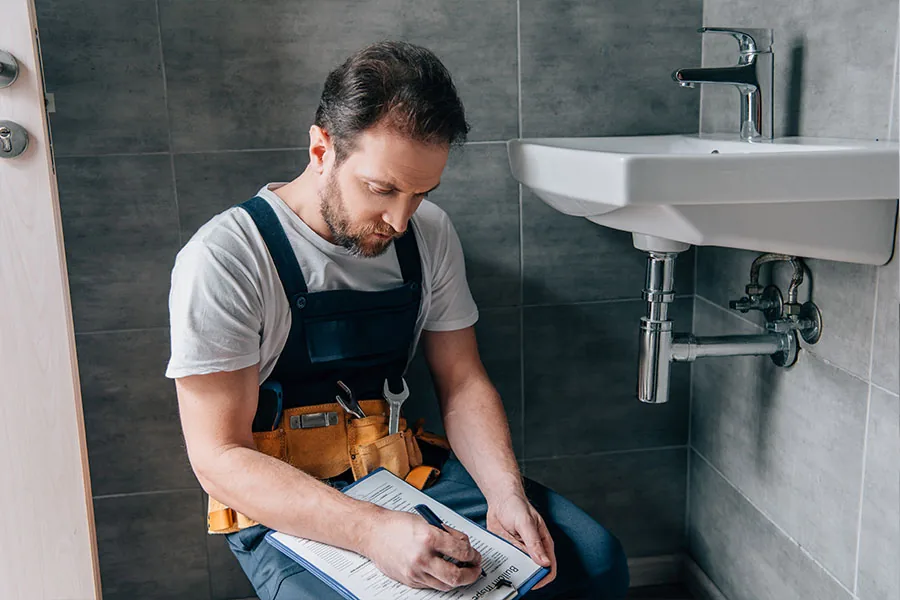 Symbolbild: Fachmann dokumentiert eine Untersuchung